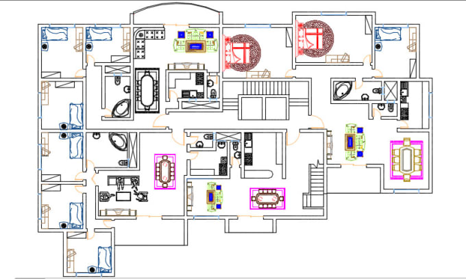 Do Autocad Drawing Floor Planslayoutelevation By Ahmedmagdy368 Fiverr 8987