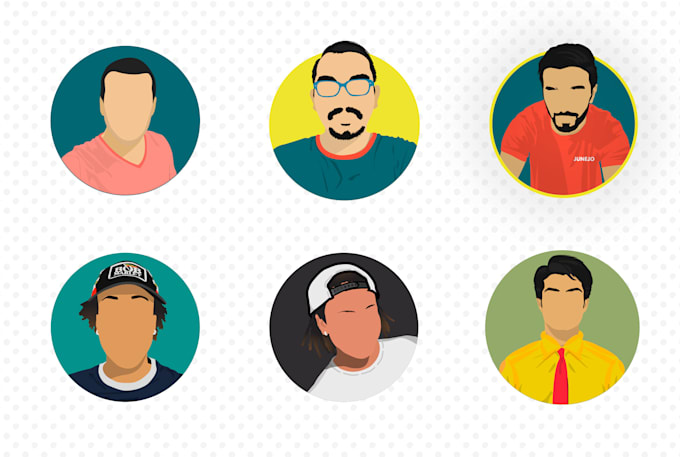 make a flat avatar and portrait in mkbhd style for you
