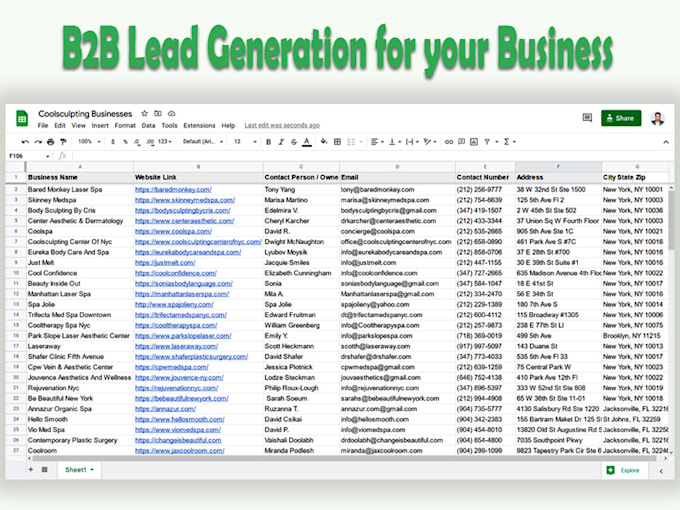 do targeted b2b lead generation and email list building