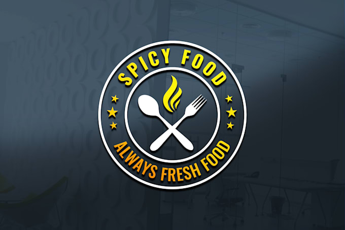 design food logo with express delivery