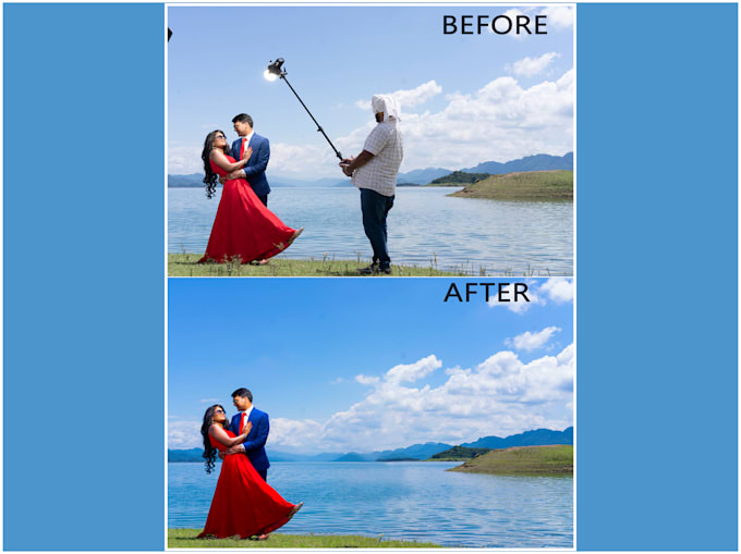 remove any text or logo or objects from photo