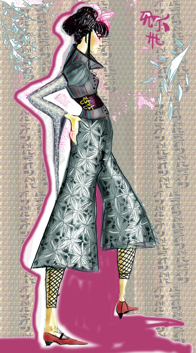 Draw digital fashion illustration for you by Taogica | Fiverr