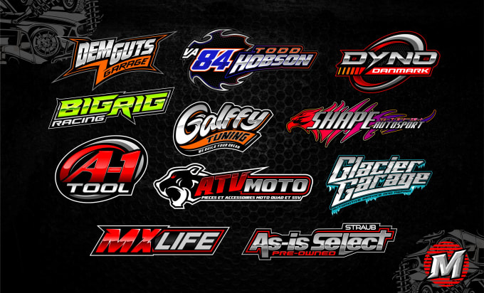 Create racing and automotive logo by Mouthtyhz | Fiverr