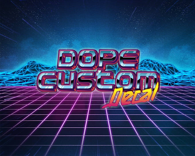 make 80s chrome retro vintage logo