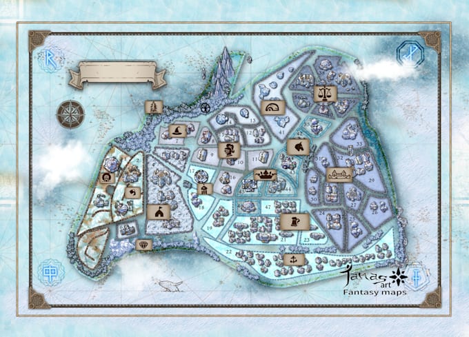 draw a geolocated map, for tourism, fun or commercial use