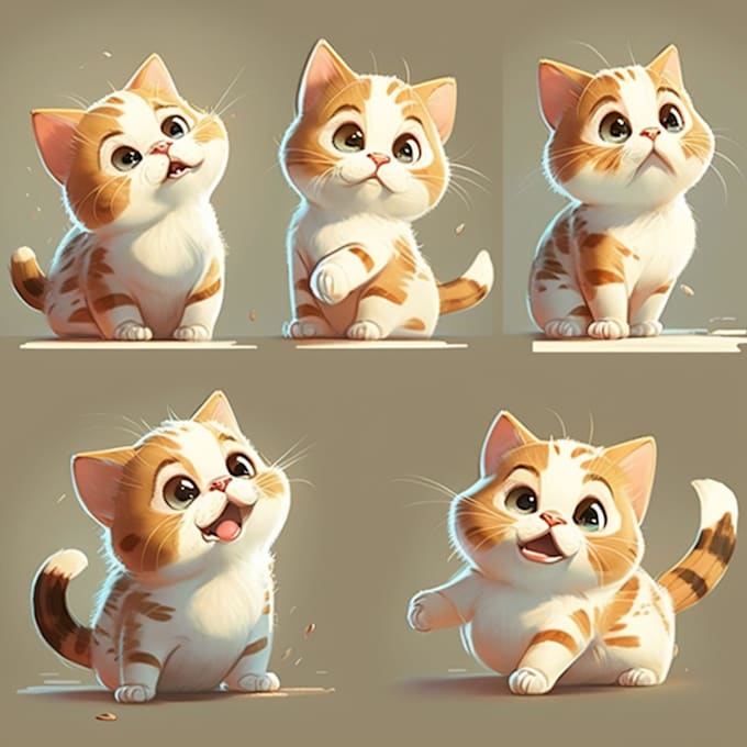 illustrate a consistent cartoon characters for your children book