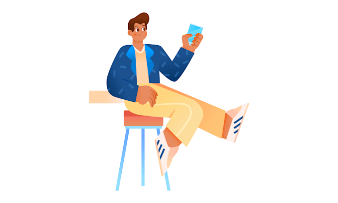 create exclusive flat vector illustrations