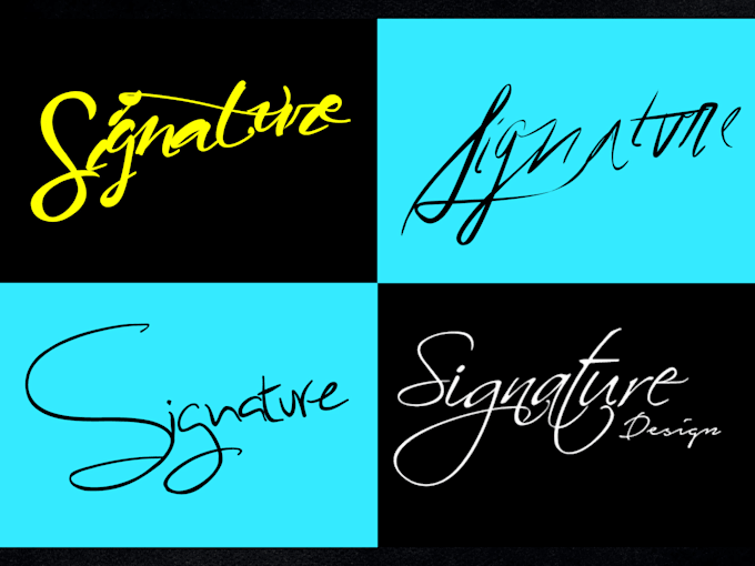design professional typography signature logo