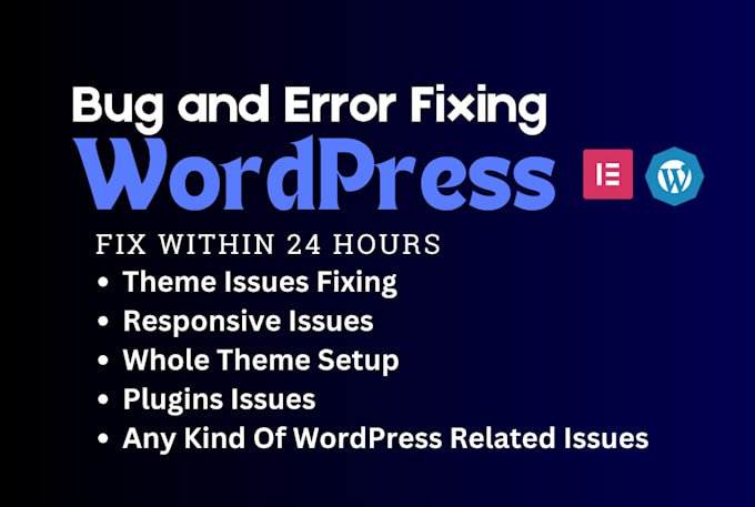 fix wordpress critical errors, woocommerce bugs, elementor issues