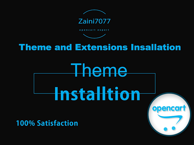 install opencart, opencart theme and extension for you
