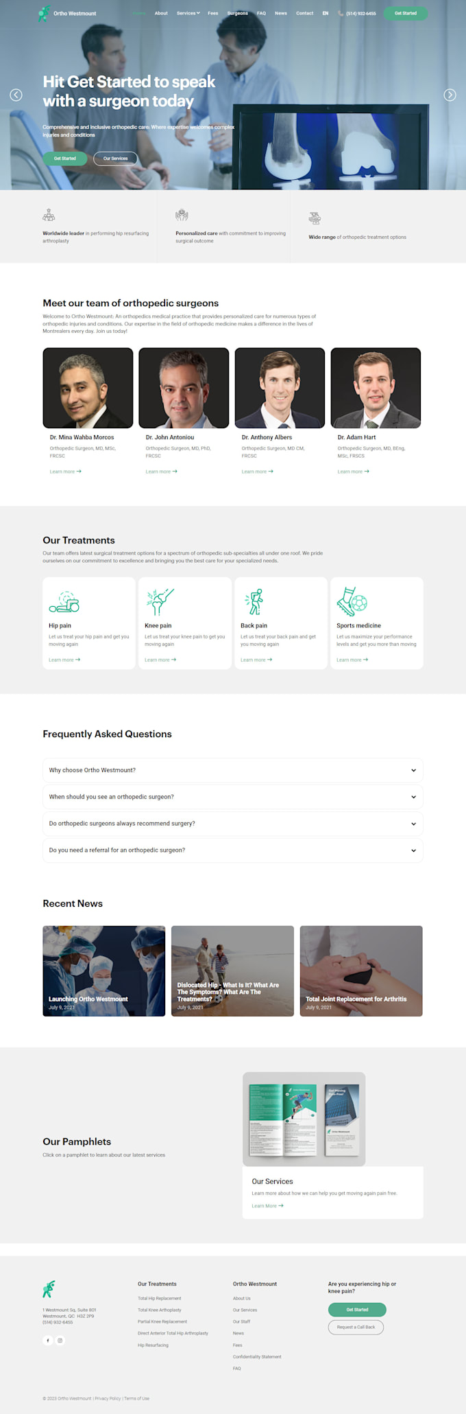create high converting medical website design in webflow