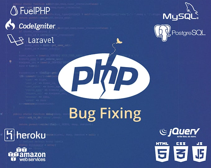 fix PHP, laravel, or mysql errors and bugs quickly and professionally