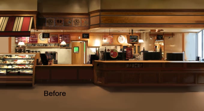Аниме кафе (59 фото) Episode interactive backgrounds, Anime café, Cafe interior