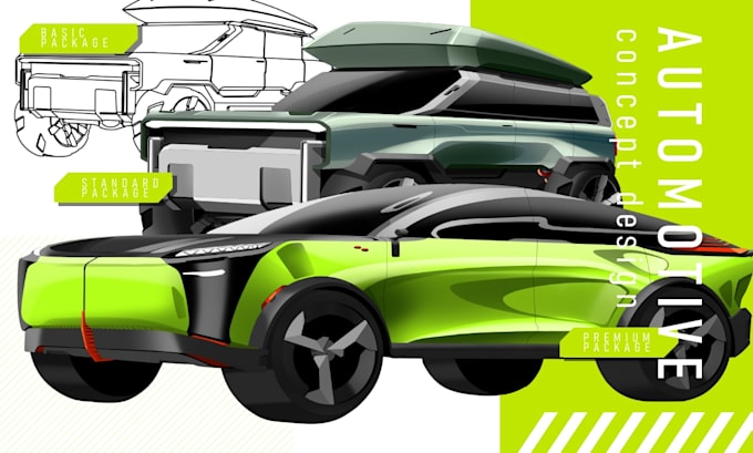 draw car concept as you ideas