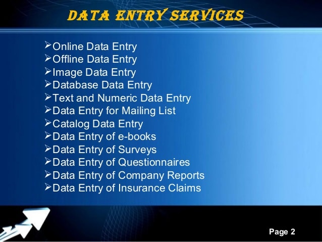 do data entry and data collection