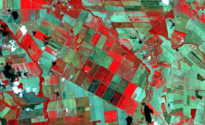 calculate ndvi and satellite images band combinations