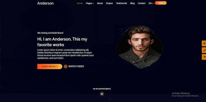 create a website,blog  by word press