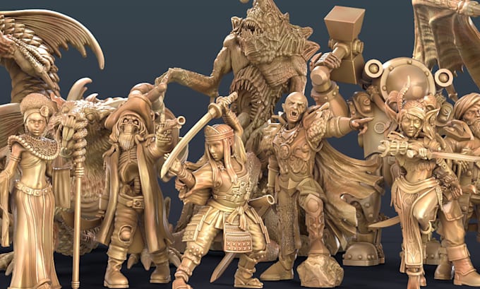 create 3d printable miniatures for your game or campaign