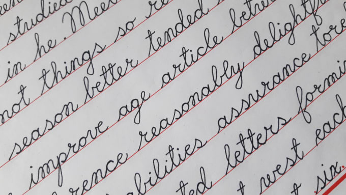 Write your text in cursive handwriting by Meimei2 | Fiverr