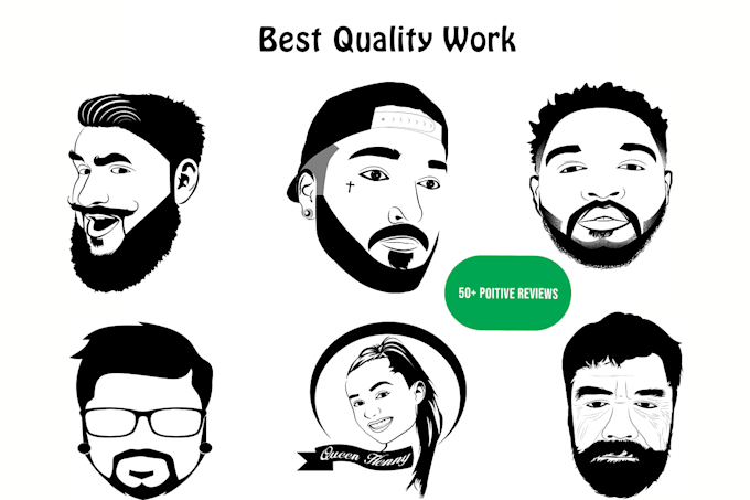 create stylish face logo quickly