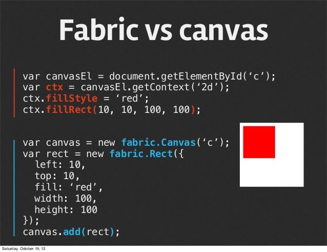 create or fix fabricjs application