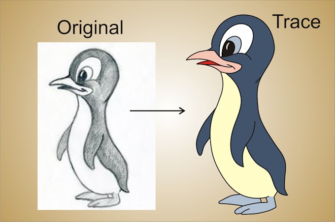 trace your logo or hand made design