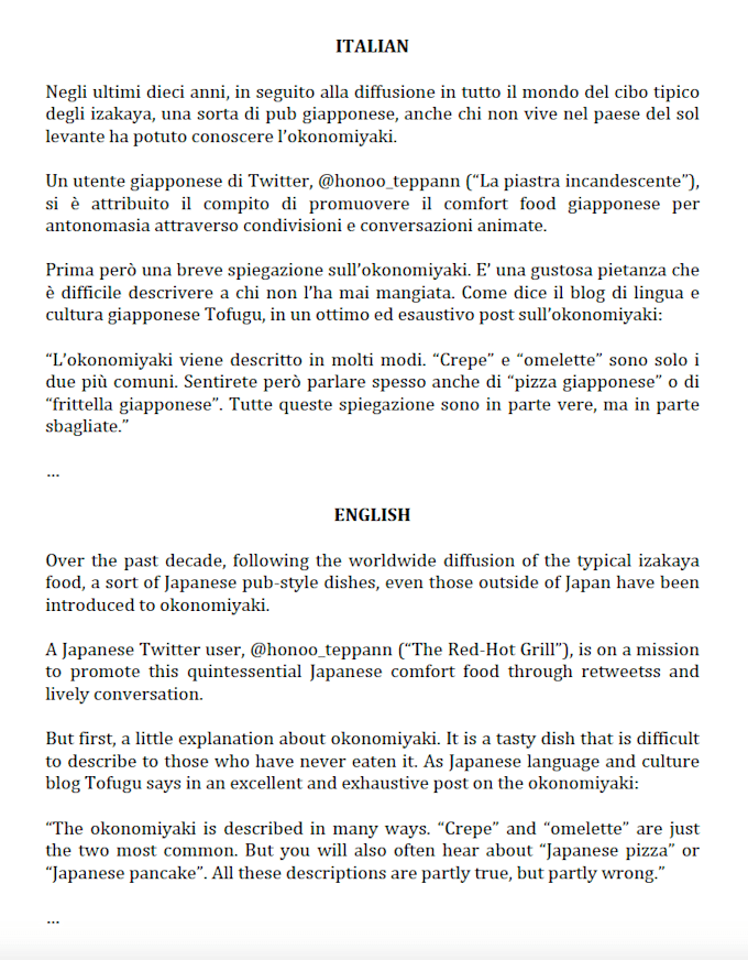 translate for you up to 600 words from italian into english