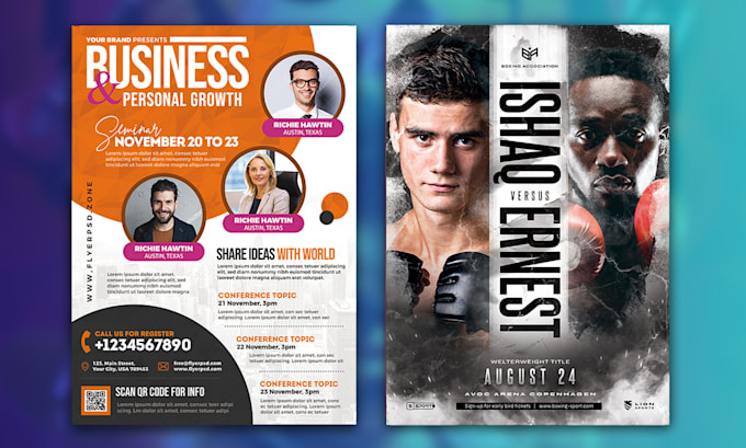 design a flyer, media kit, postcard or brochure for your business