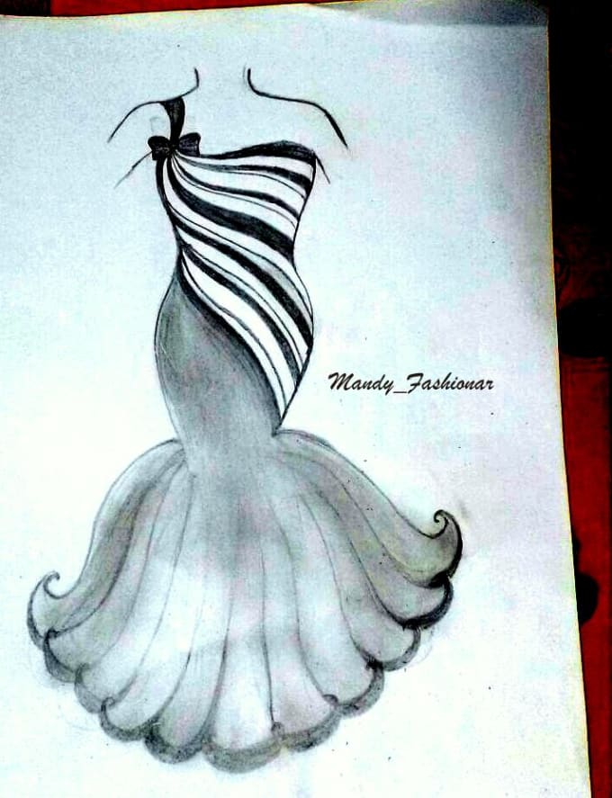 Draw a fabulous fashion sketch by Mandy_fashionar | Fiverr