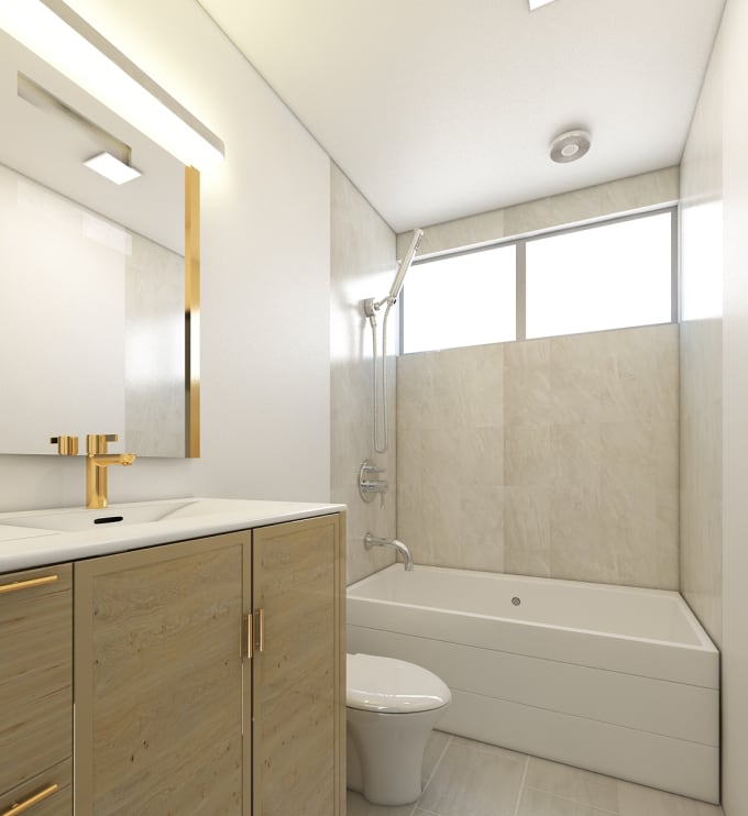 Create Your 3d Bathroom Design By Phuocha Arch