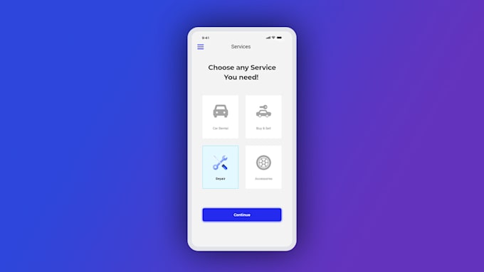 create unique mobile app mockup screens