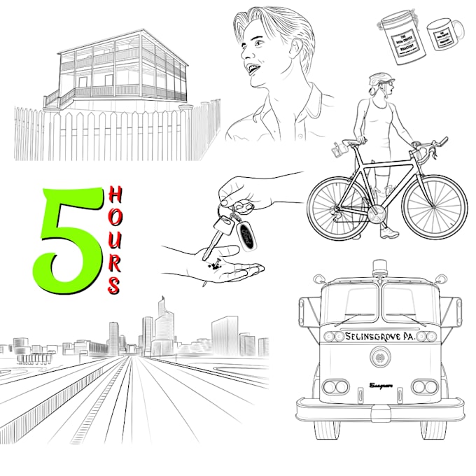 Draw vector line drawing line art instruction manual by Vijaytn41 | Fiverr