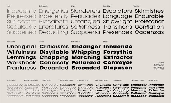 create custom font design and font logo and typography