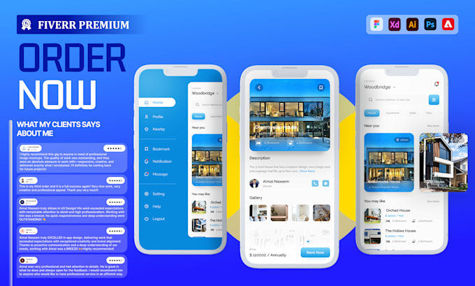 design mobile app and web app prototype UI UX mockup