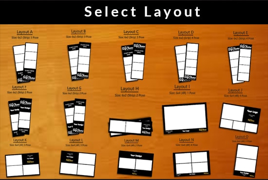 design creative photo booth template within 24 hours