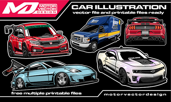 create automotive car t shirt designs