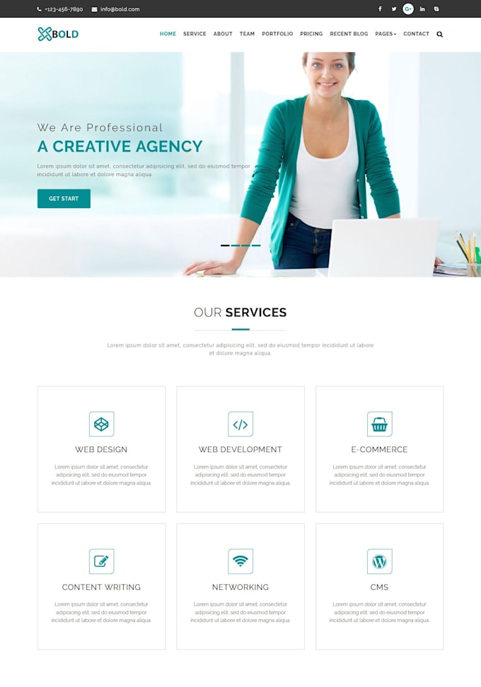 design your company website