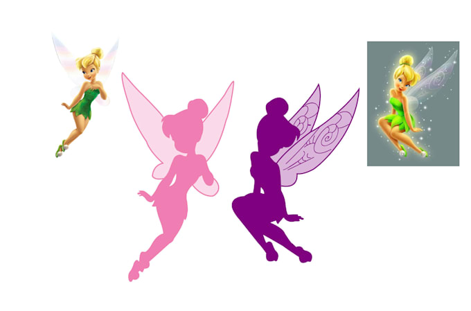 draw silhouette illustration in vector