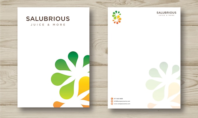 design business letterhead and stationery items