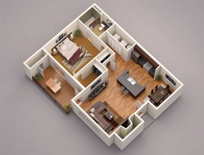 Perspective Floor Plan Residential House Floorplans click