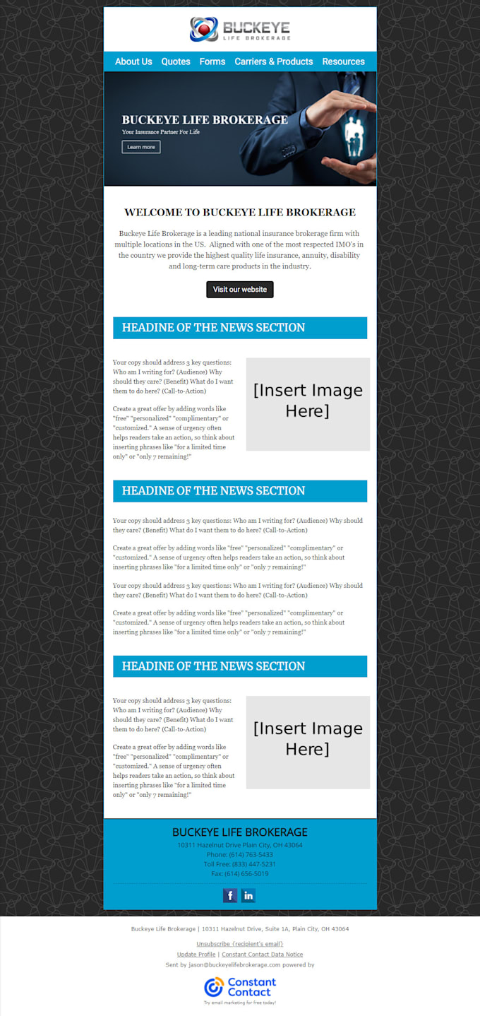 do editable mailchimp newsletter template within 24 hours