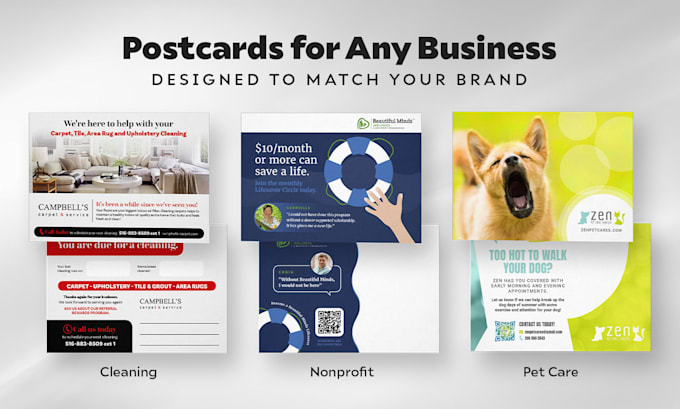design a professional postcard for print and direct mail