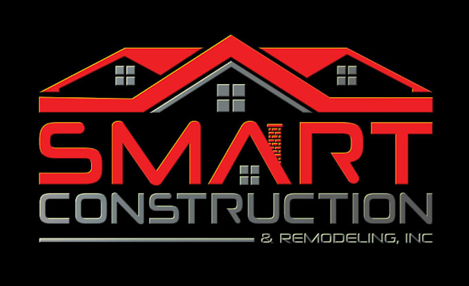create construction, real estate, and excavation company logo