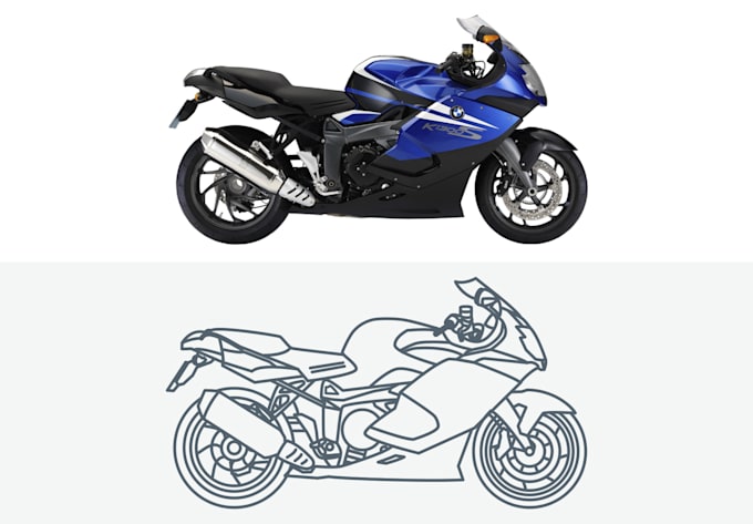 turn any photo into simple line vector art
