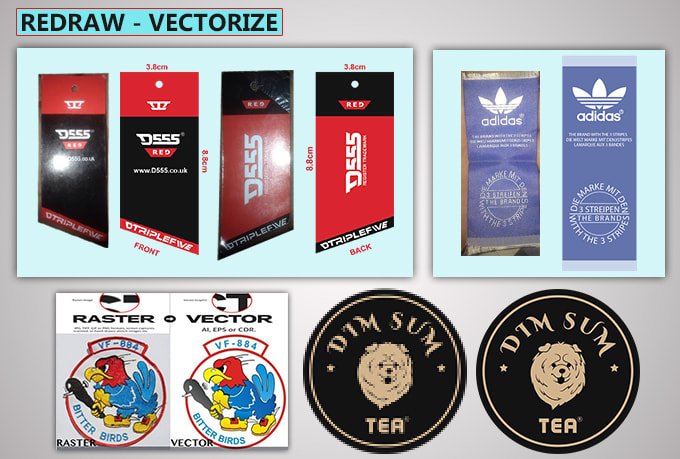 redraw, vector your logo or graphics