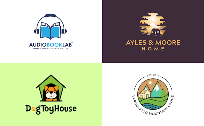 design modern minimalist logo with copyrights