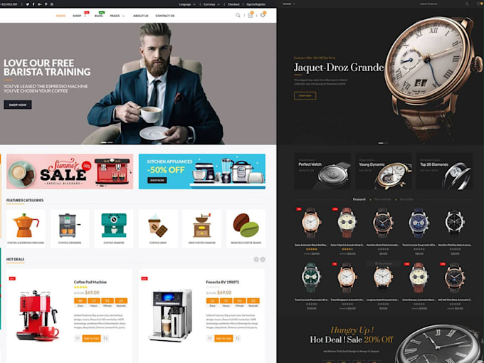 create wordpress ecommerce website online store