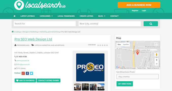 do local citation for ir, fr, dk, de, nl, nz, ae, sa country