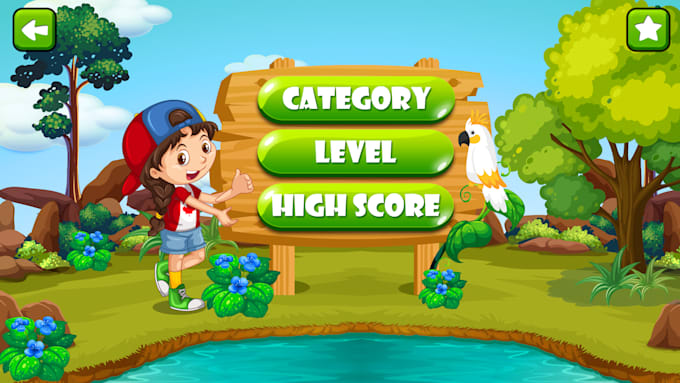 create game graphics design and ui