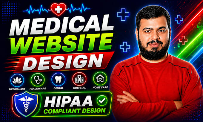 design medical, healthcare, spa, clinic, dental, hospital, home care website